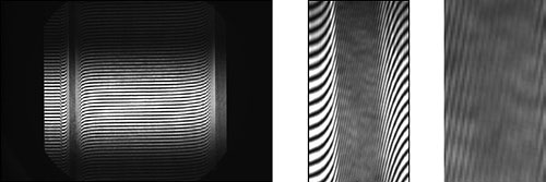 AIDA interferogram with  steep fringes